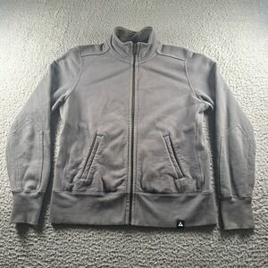 American Giant Sweatshirt Womens XL Gray Full Zip Cotton Fleece Made in USA